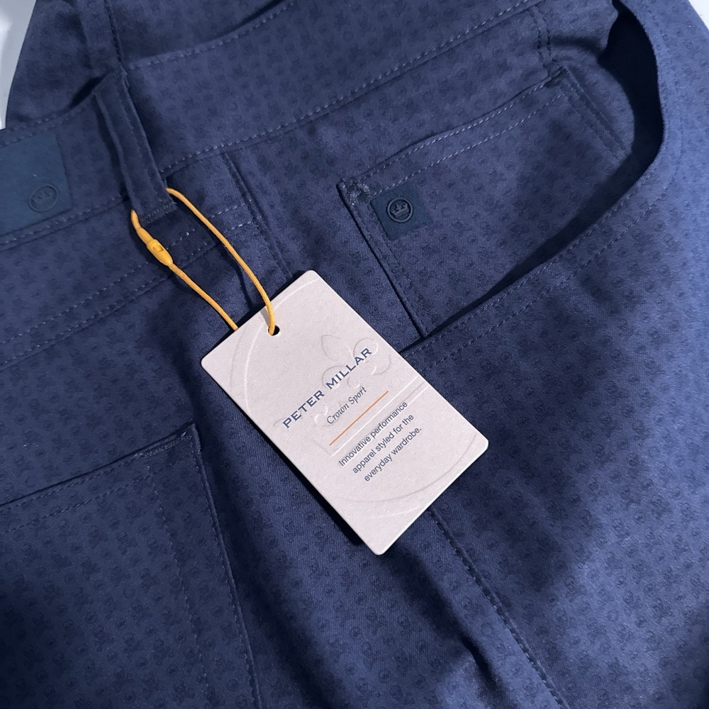 Peter Millar Men's Size 38x32 Skull in One eb66 Five-Pocket Performance Pants